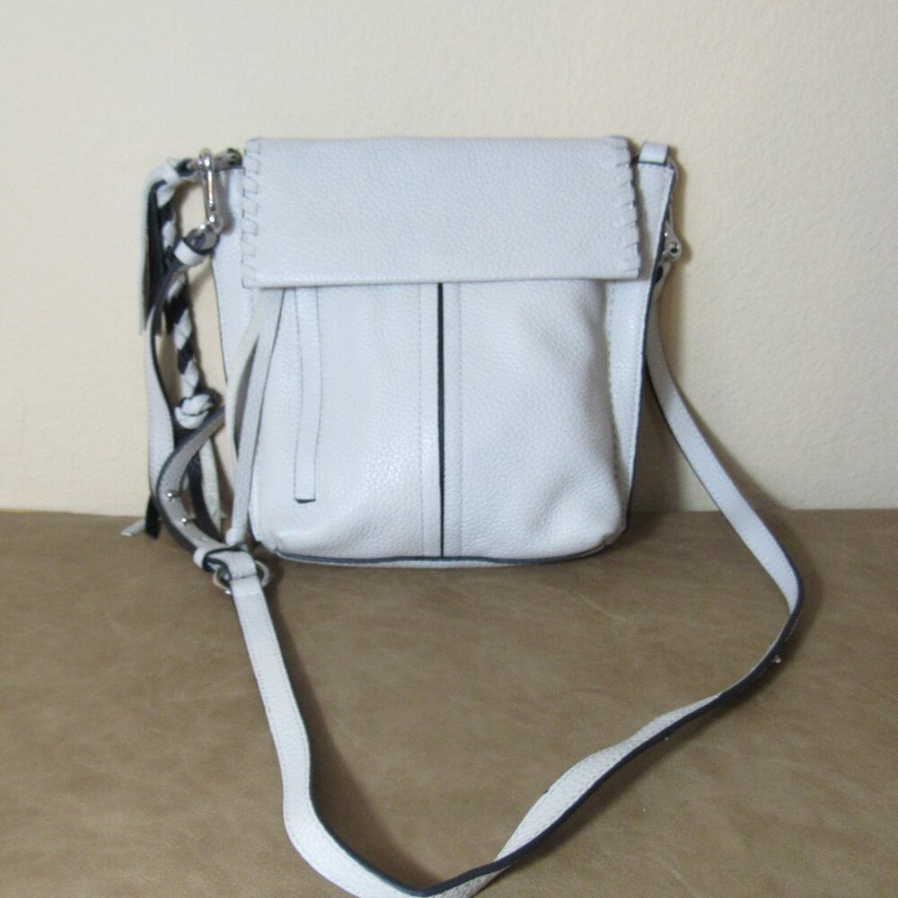 Vince Camuto Gray Caol Leather Crossbody Bag